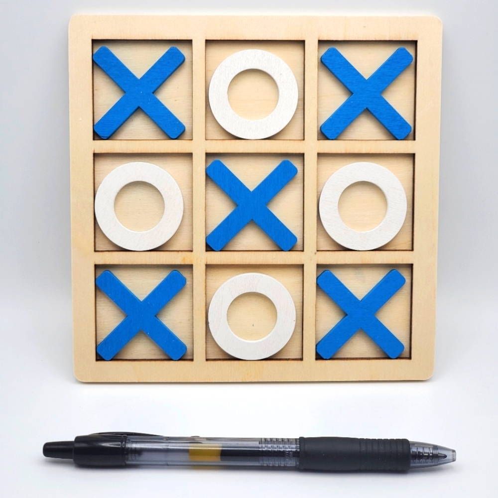Wood Tic Tac Toe Game
